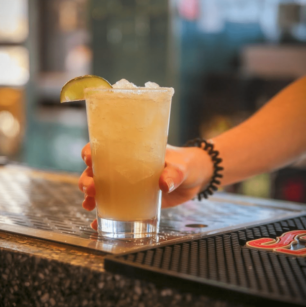 Bartender Holding Drink